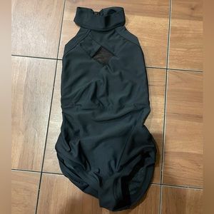Five Dancewear full coverage bottom halter Leotard